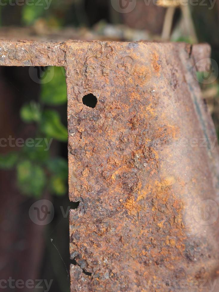 rouille éclair sur tôle de zinc, tôles galvanisées, fond de matériau de texture de mur de surface rugueuse en acier photo