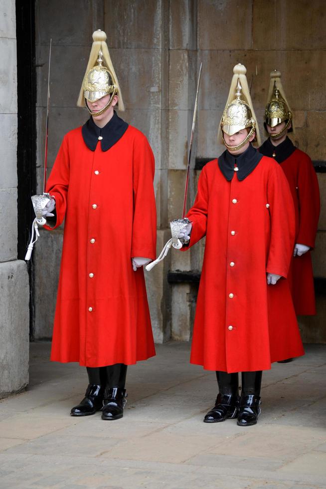 Londres, Royaume-Uni, 2013. sauveteurs de la cavalerie domestique des reines photo