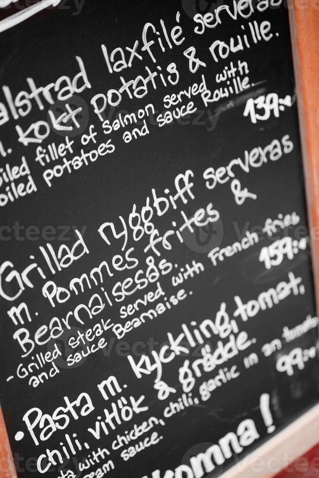 menu suédois photo