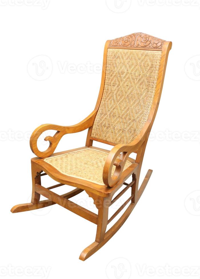 fauteuil à bascule isolé sur fond blanc photo