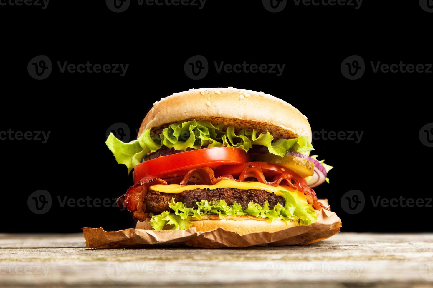 délicieux hamburger photo