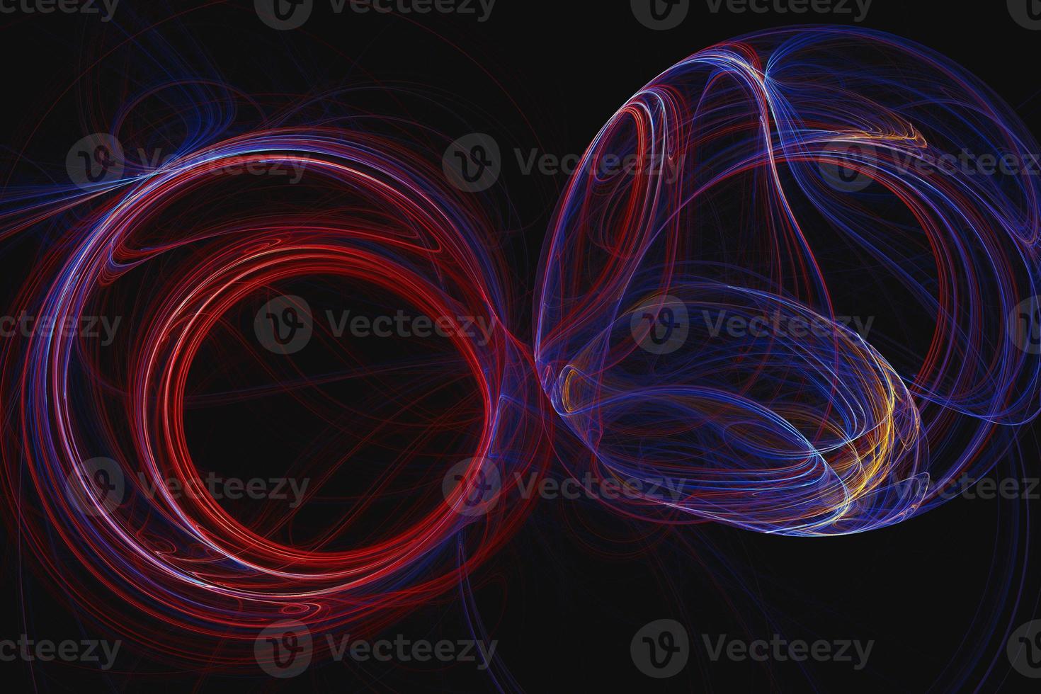 stries lumineuses abstraites rendu 3d. fond futuriste néon numérique photo