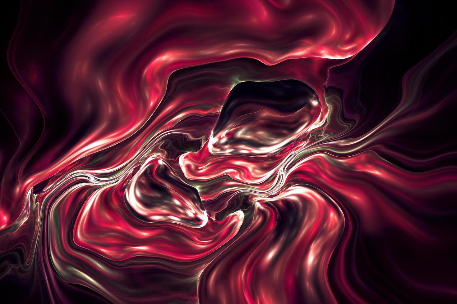 art génératif avec représentations liquides sur fond de rendu 3d rouge dynamique photo