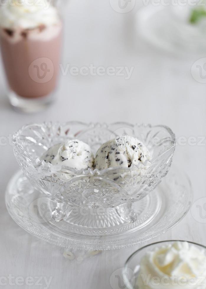 crème glacée stracciatella photo