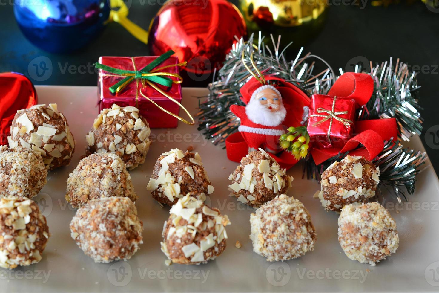 Truffes au chocolat maison-noël