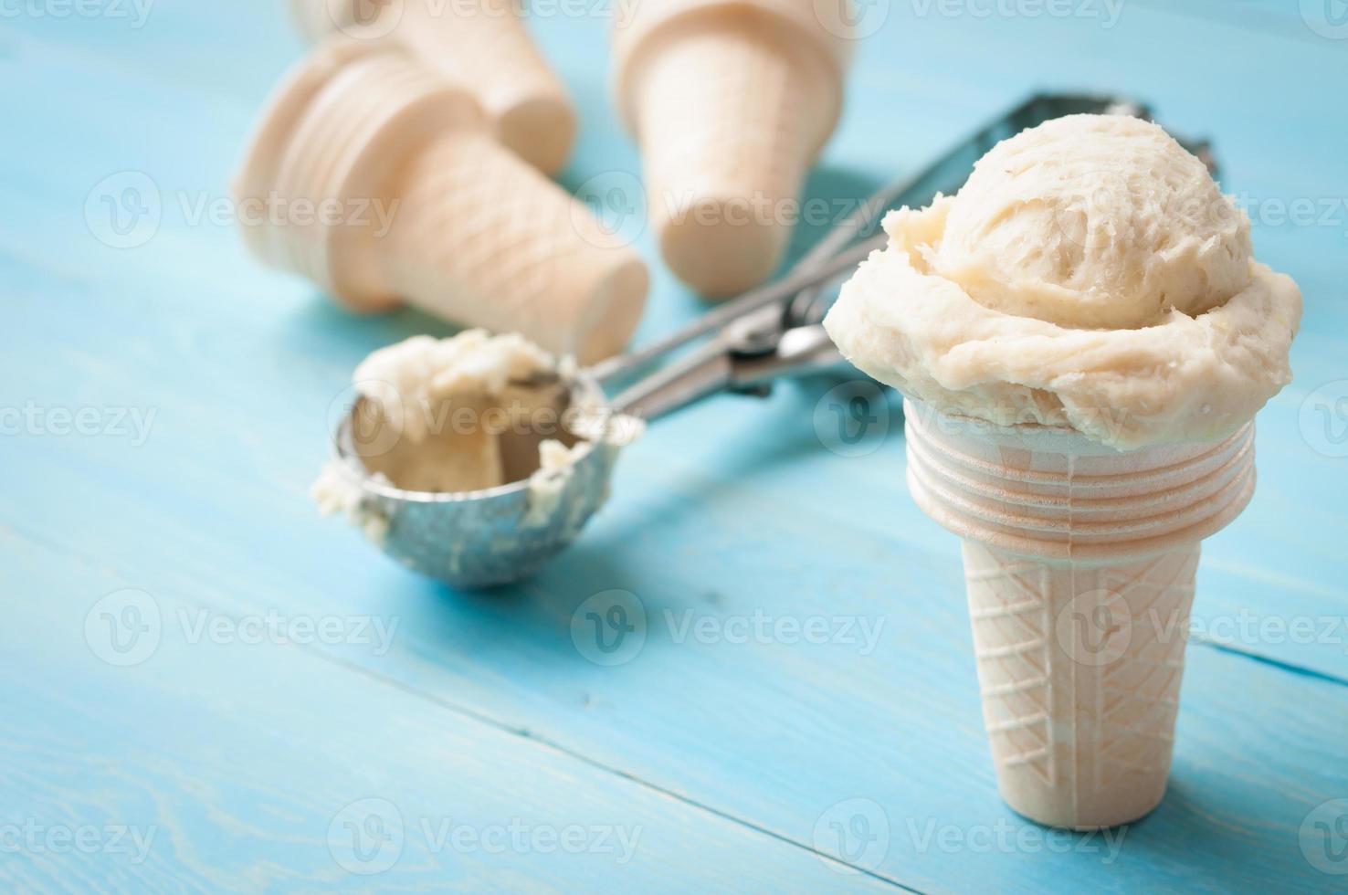 ingrédients pour la crème glacée homemad photo