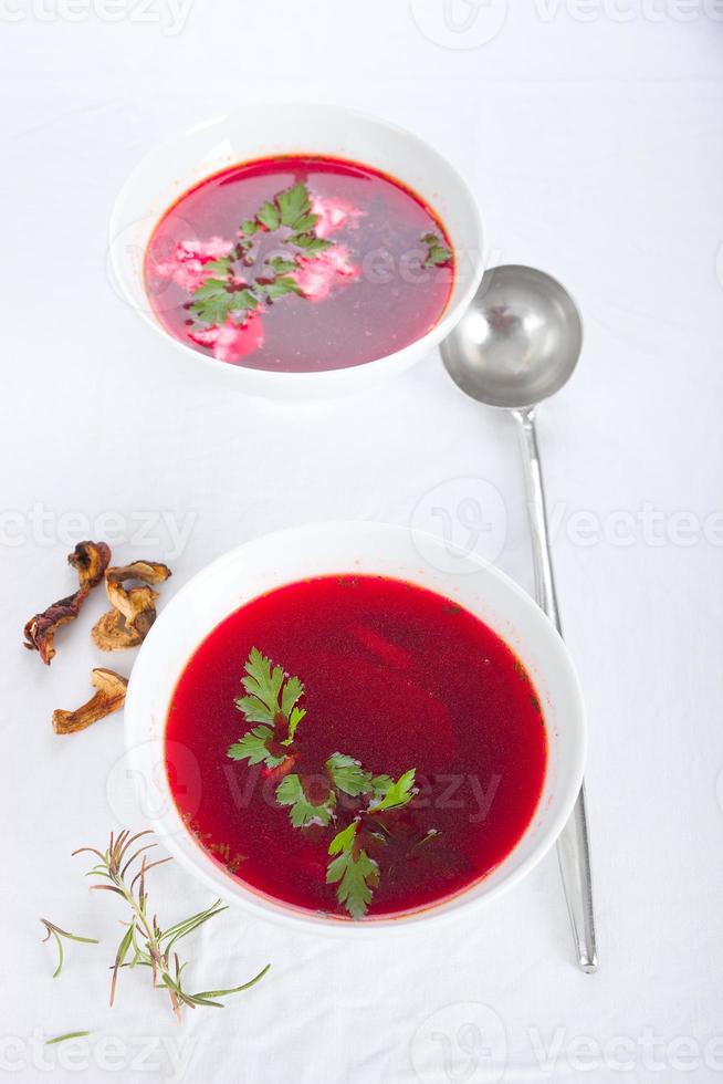 soupe de betteraves rouges photo
