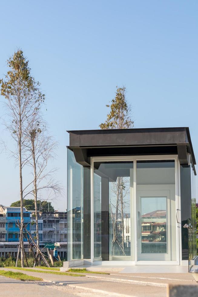 salle de verre et bâtiment. photo