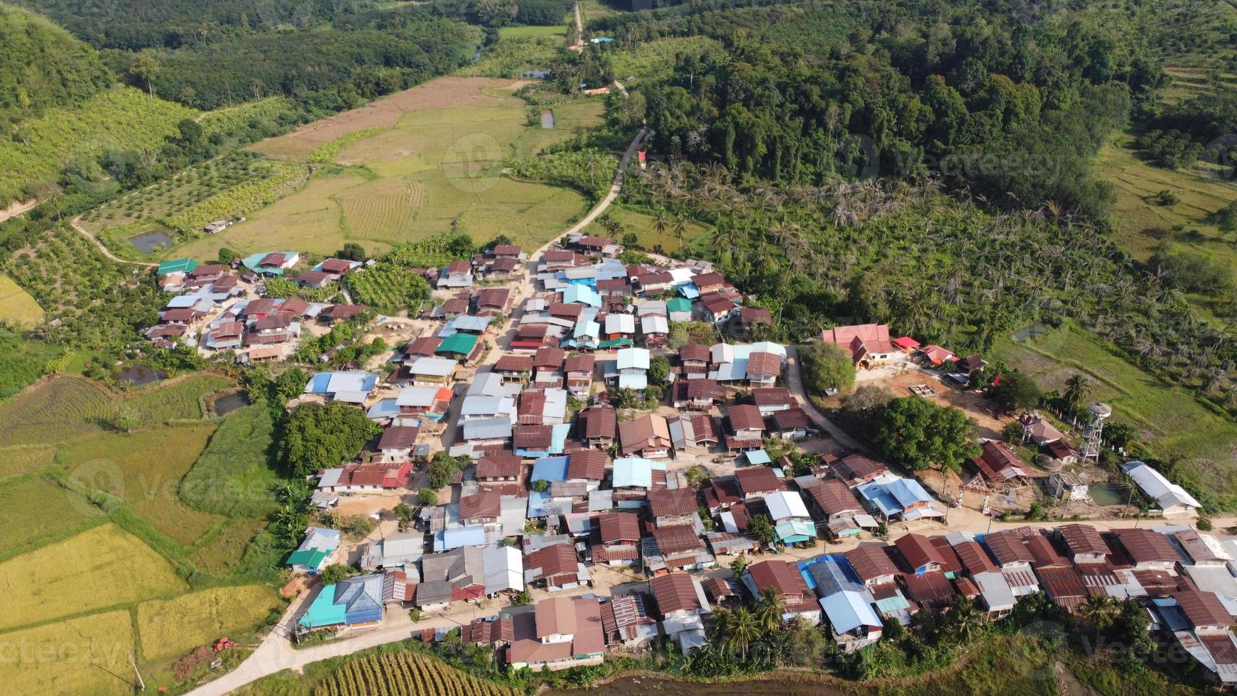vue de dessus du village photo