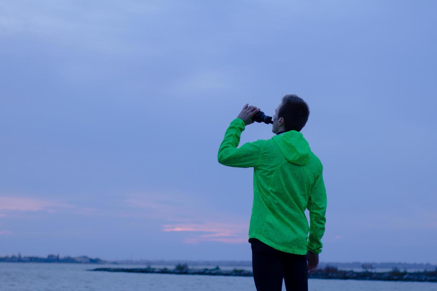 formation de coureur en journée ensoleillée, fond de mer photo