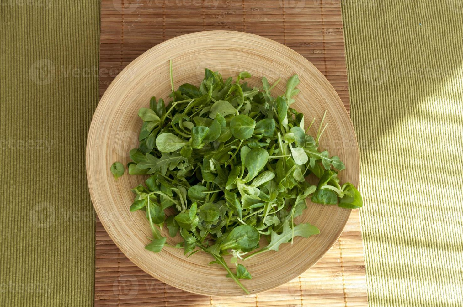 assiette de salade photo