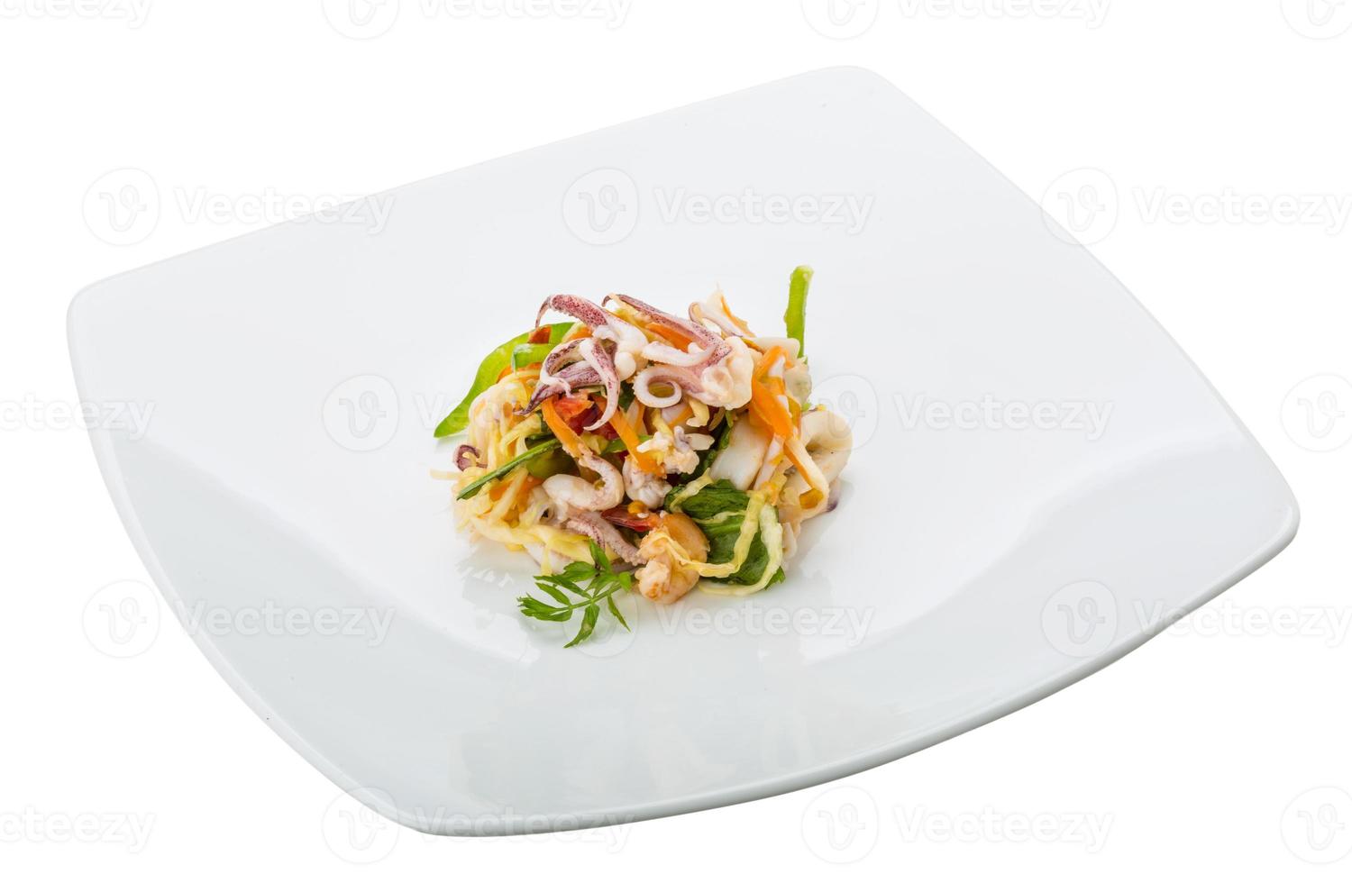 salade de fruits de mer asiatique photo