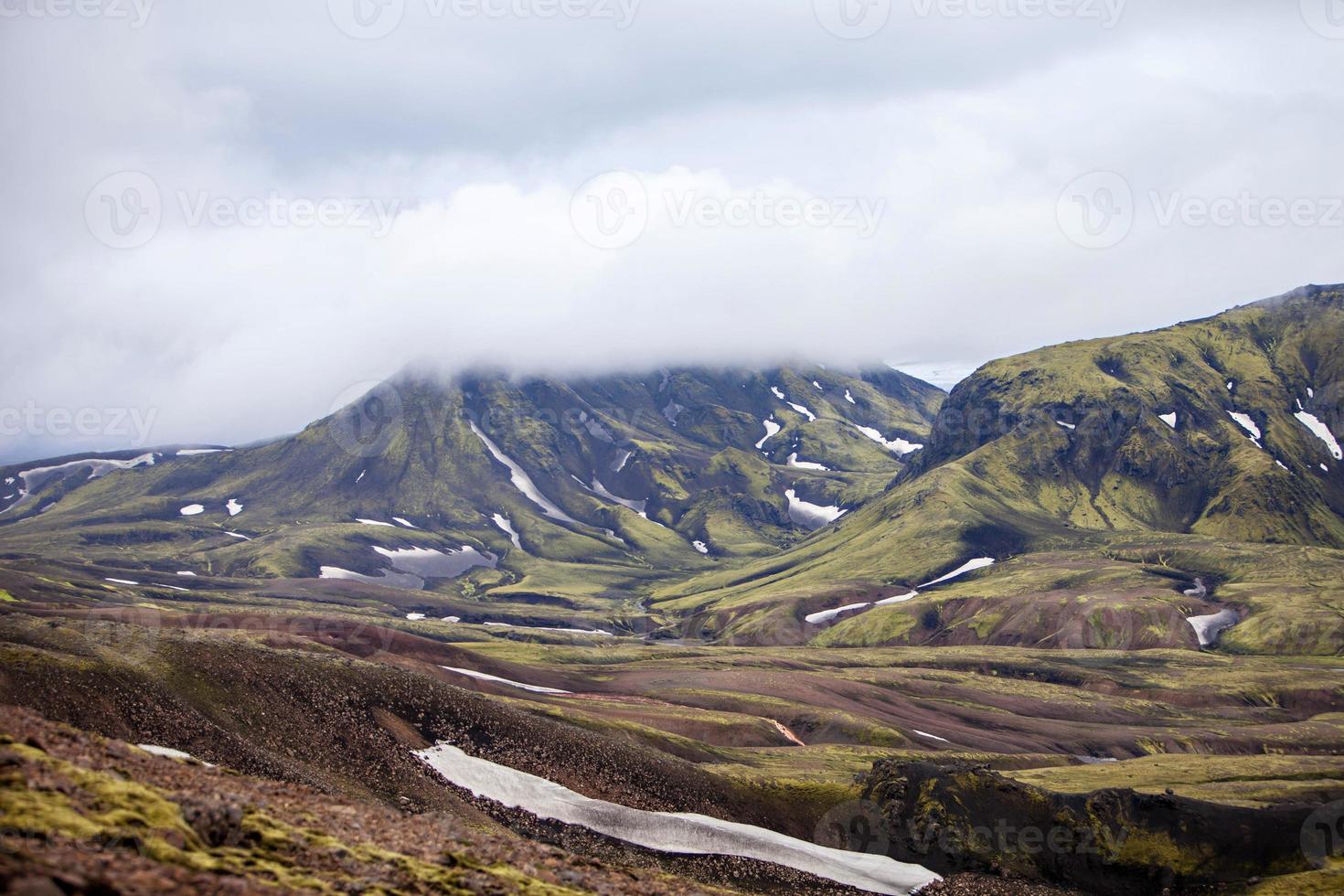 paysage volcanique - landmannalaugar, islande photo