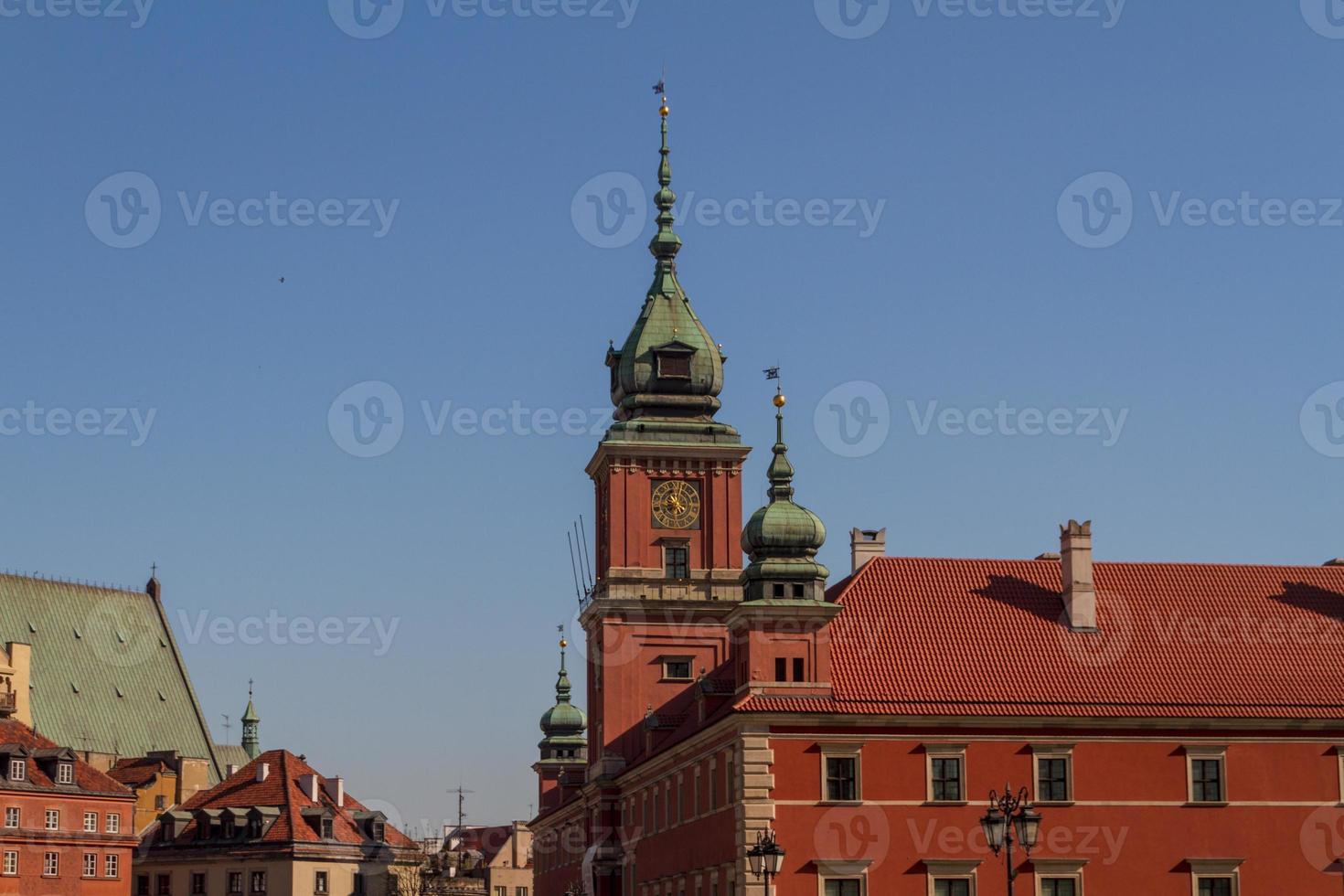 Warsaw, Pologne. vieille ville - célèbre château royal. Patrimoine mondial de l'UNESCO. photo