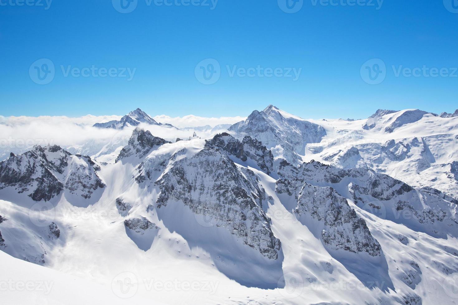 paysage d'hiver dans le Cervin photo