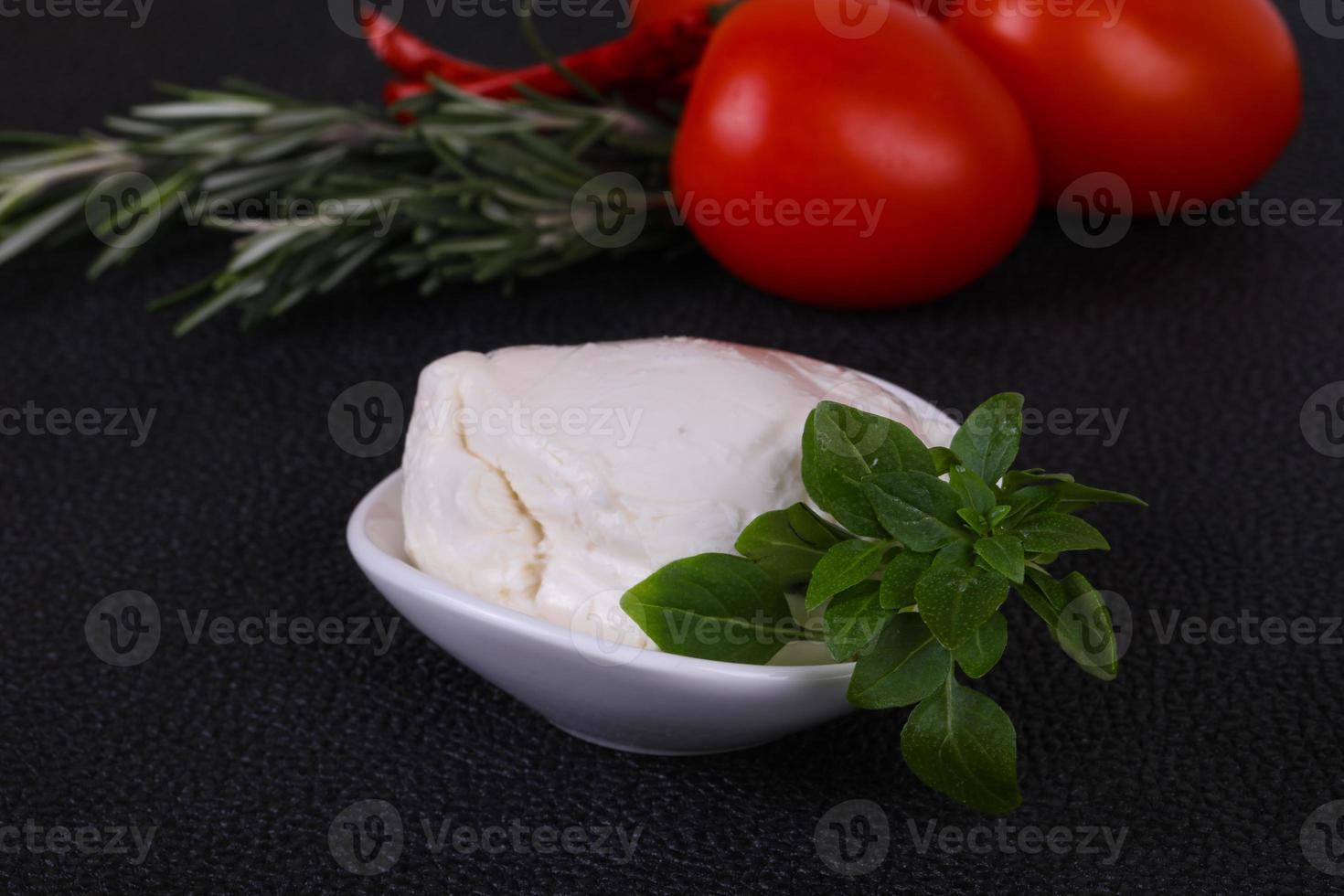 boule de fromage mozzarella italienne photo