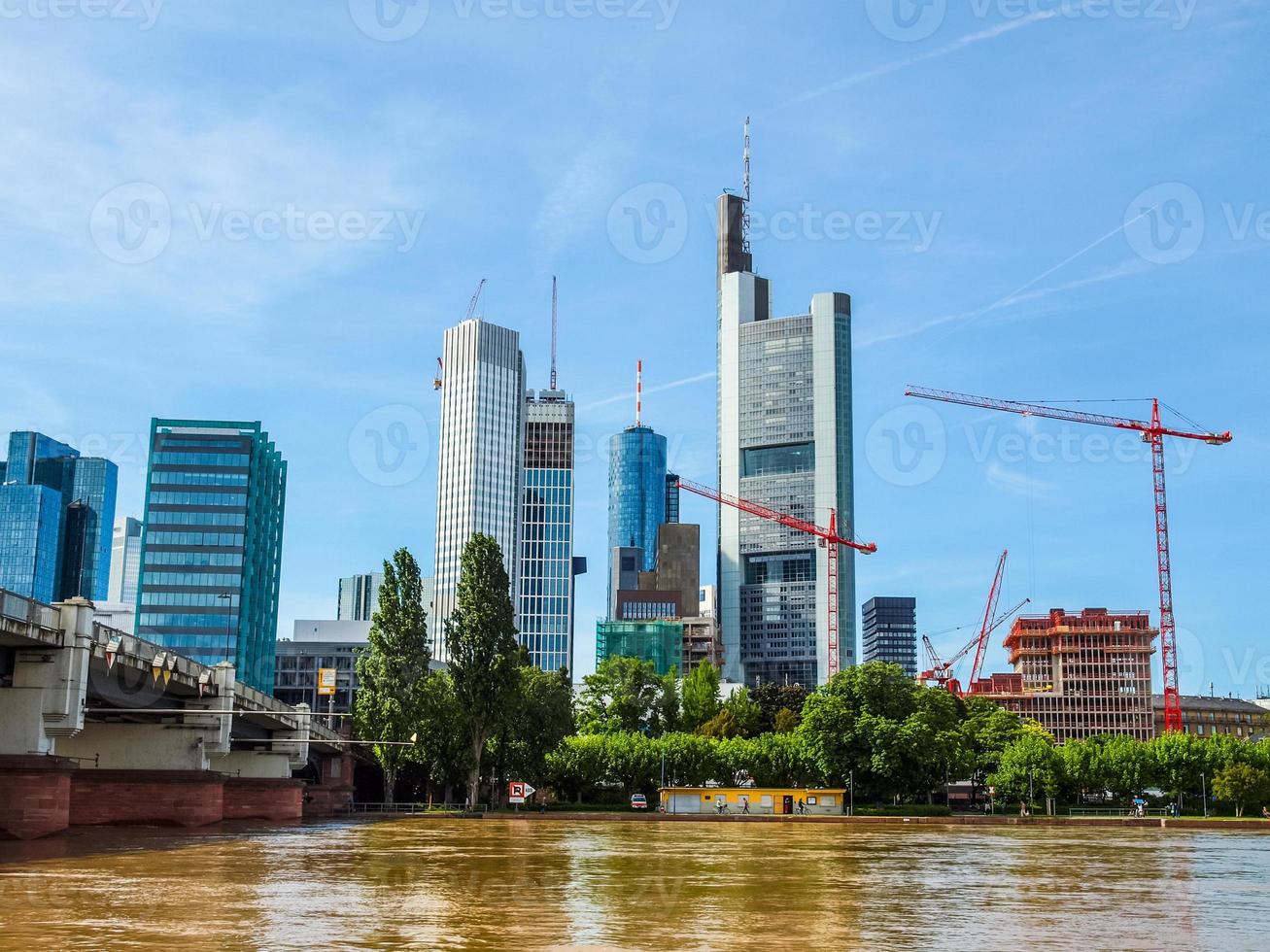 vue hdr de francfort, allemagne photo