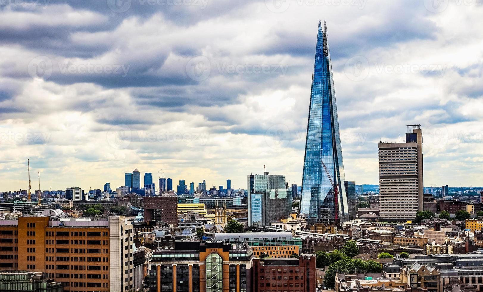 vue hdr sur les toits de la ville de londres photo