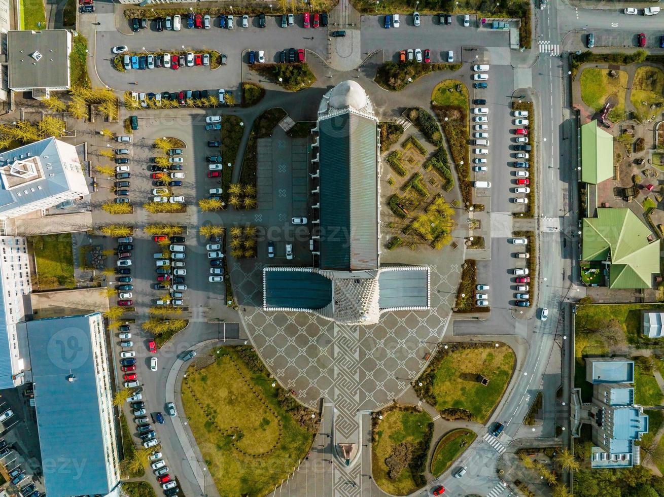 église hallgrimskirkja à reykjavik. photo