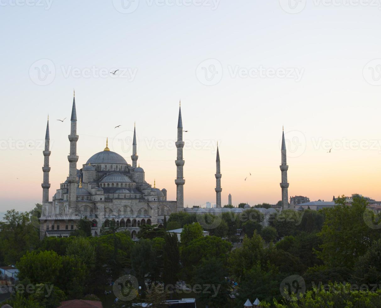 mosquée bleue et hagia sophia photo