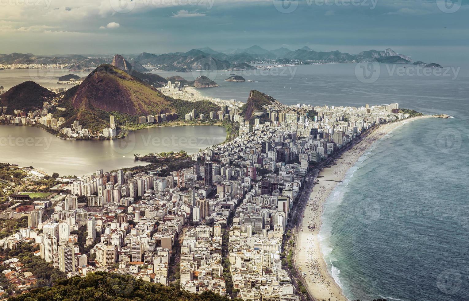 haute vue aérienne, ville, rio, de, janeiro, brésil photo