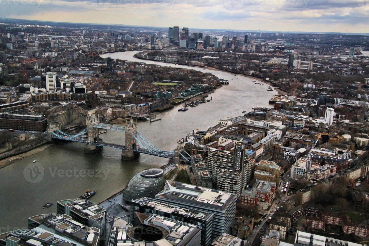 une vue aérienne de londres photo