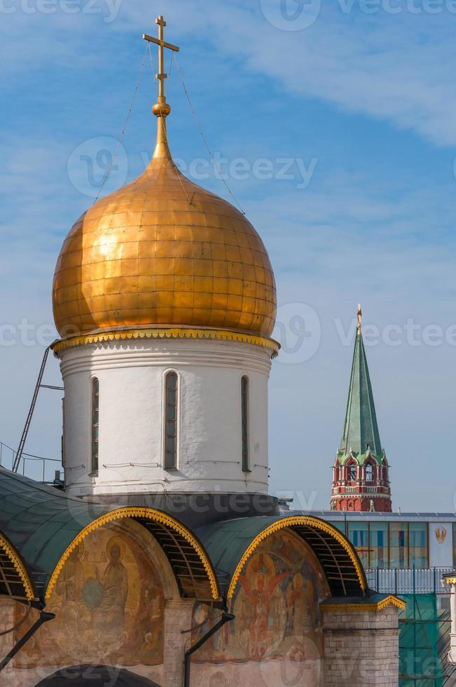 Russie. Moscou. assomption cathédrale du kremlin église orthodoxe, place patriarcale photo