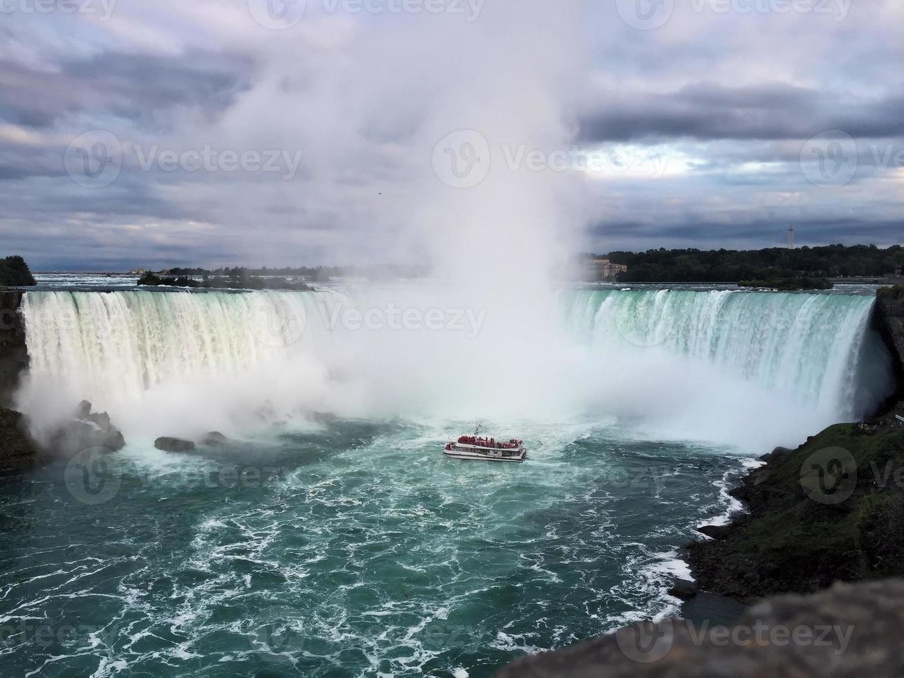 une vue sur les chutes du niagara du côté canadien photo