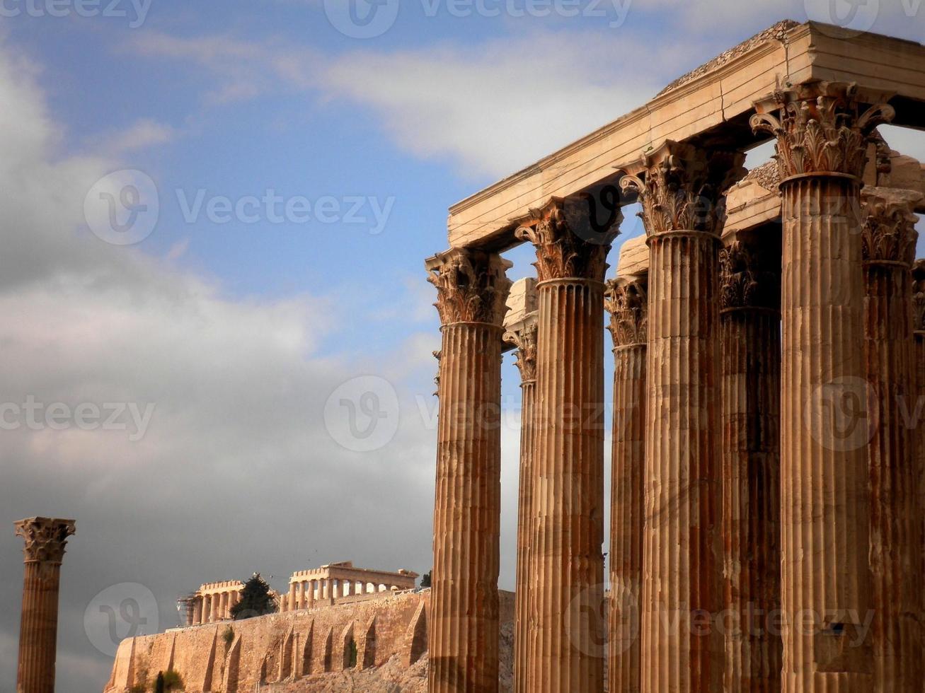 temple grec et acropole photo