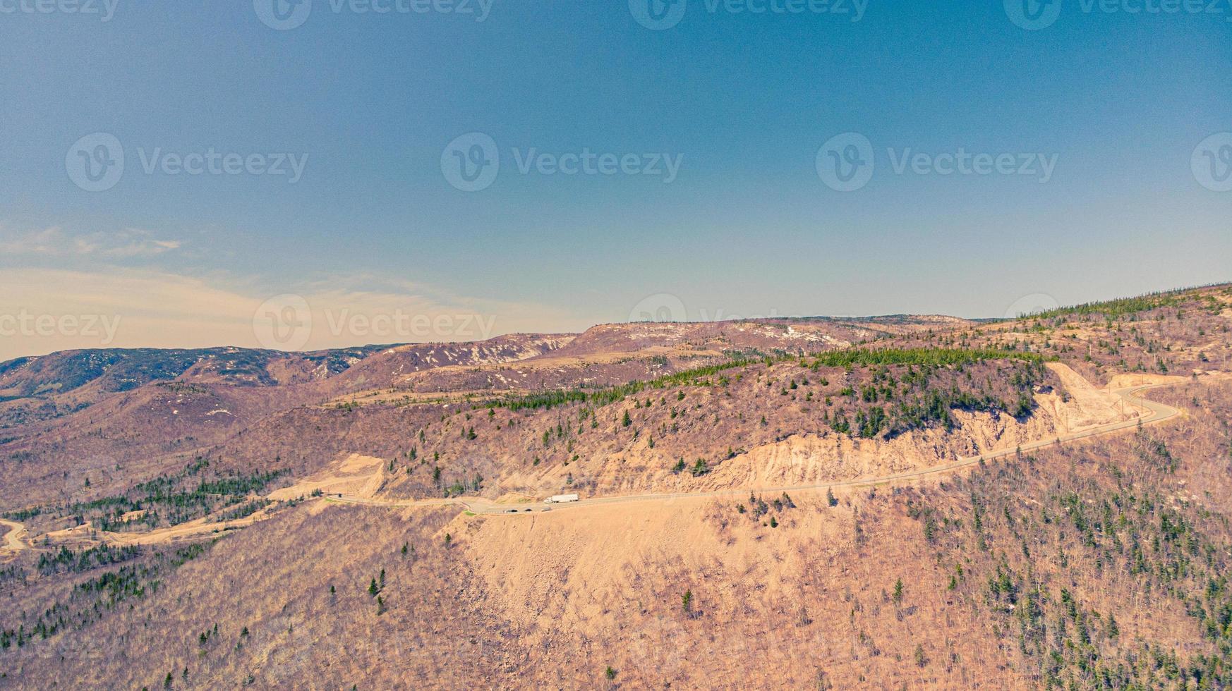 la vue panoramique sur l'île du cap-breton près de la nouvelle-écosse, canada photo