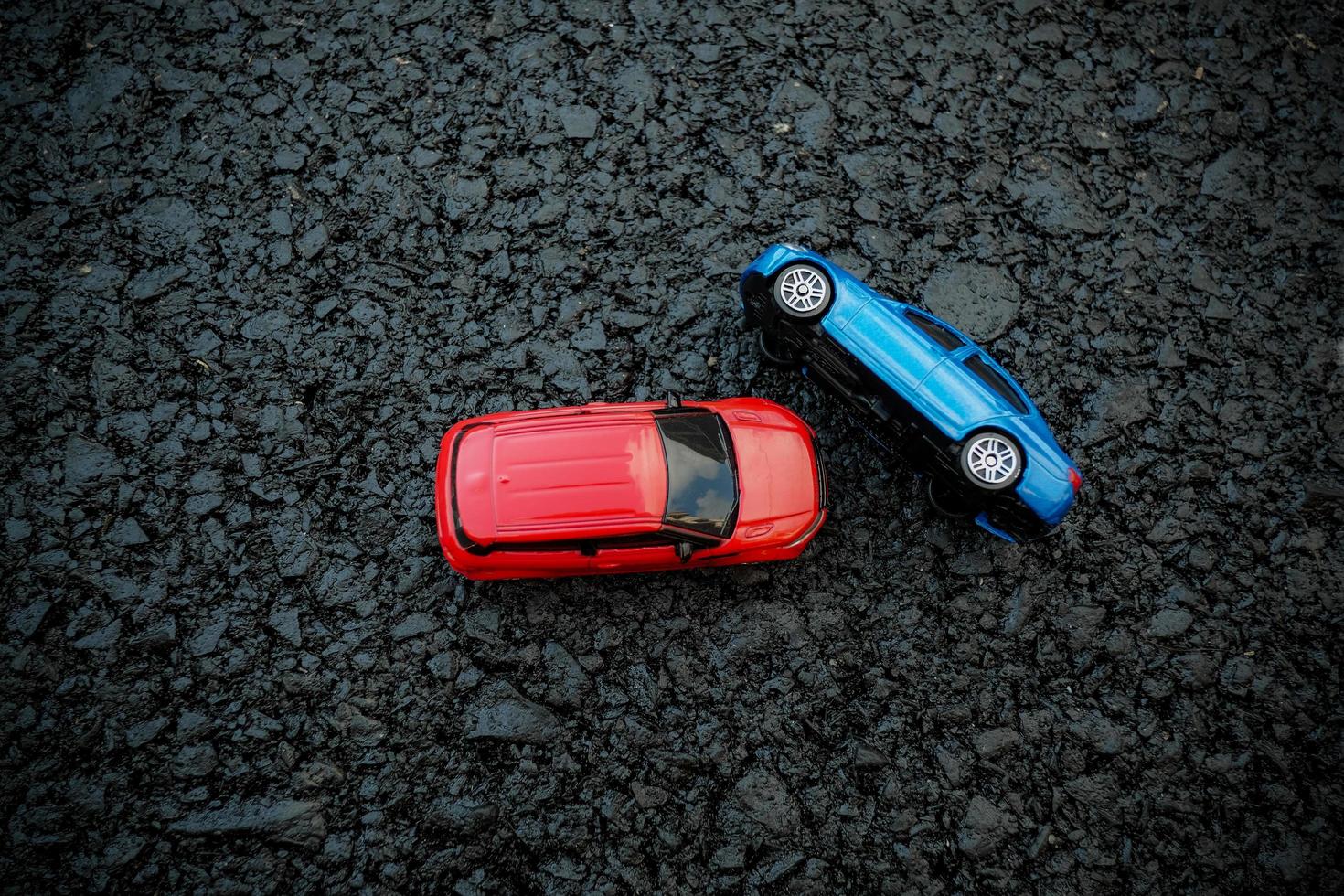 scène d'accident de voiture. assurance, voyage, concept de transport. photo