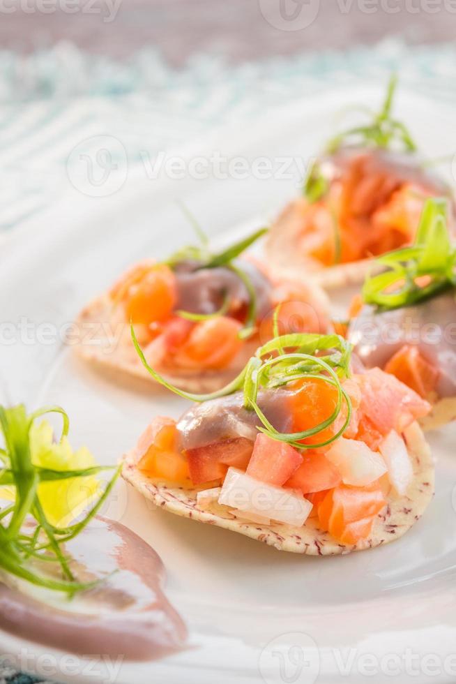 Ceviche de saumon photo