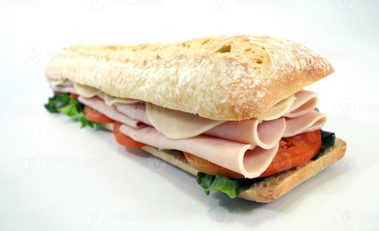 sandwich hoagie avec toutes les fixations photo