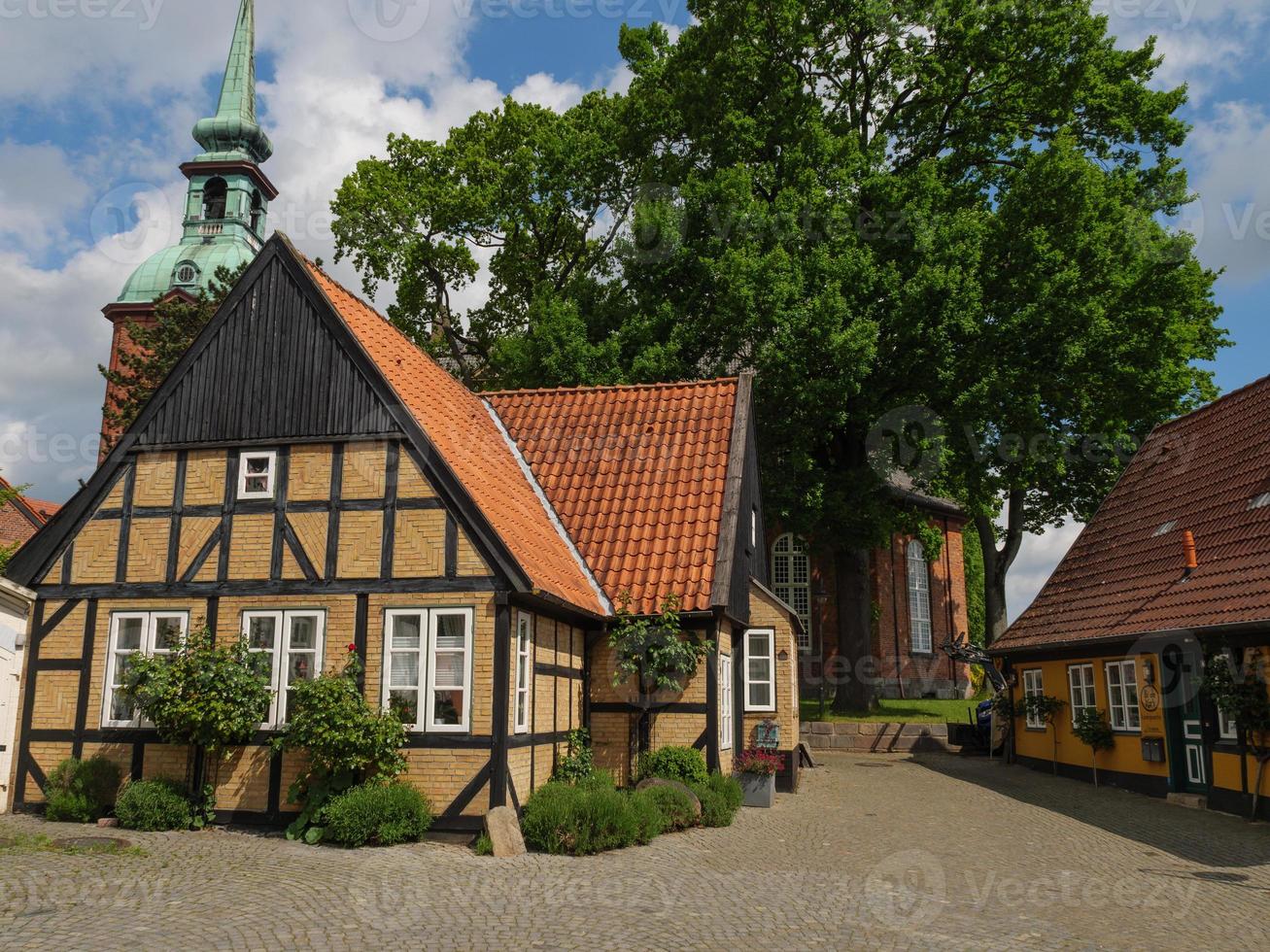 la ville de kappeln au bord de la rivière schlei photo