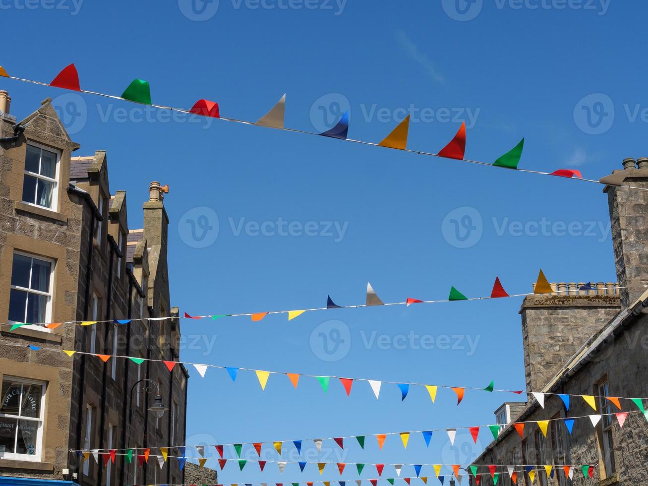 ville de lerwick sur l'île shetland photo