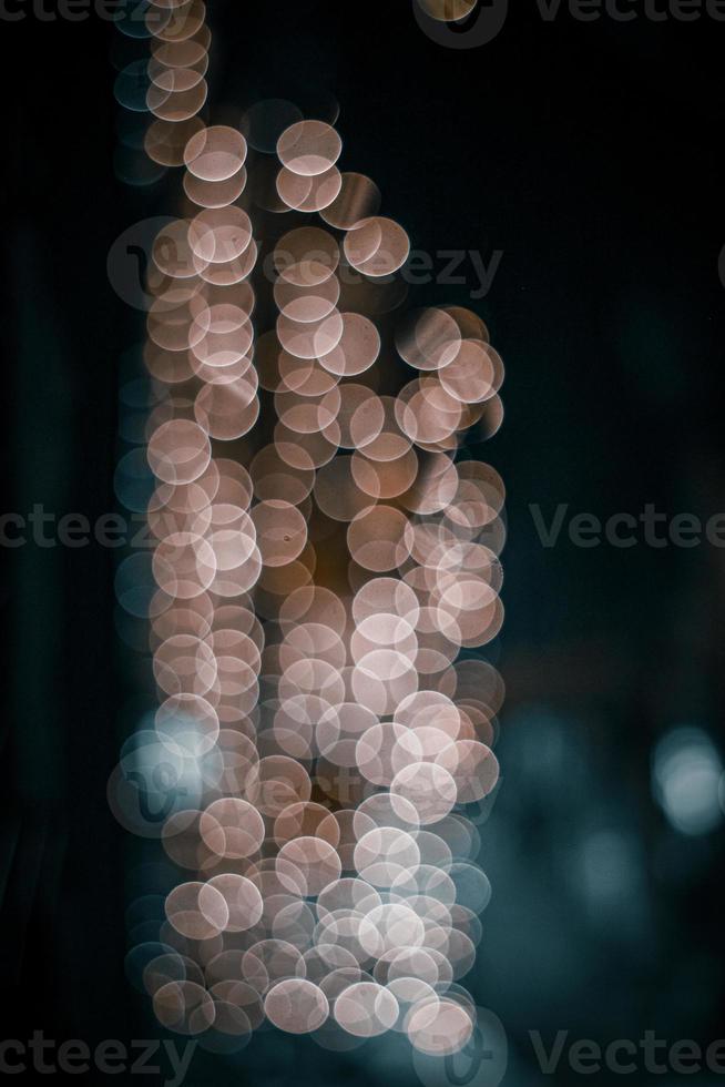 la belle lumière bokeh de nuit. photo