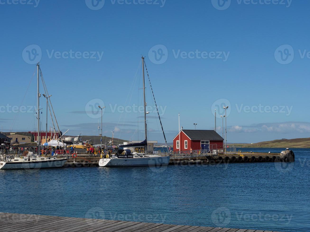 la ville de lerwick et les îles shetland photo