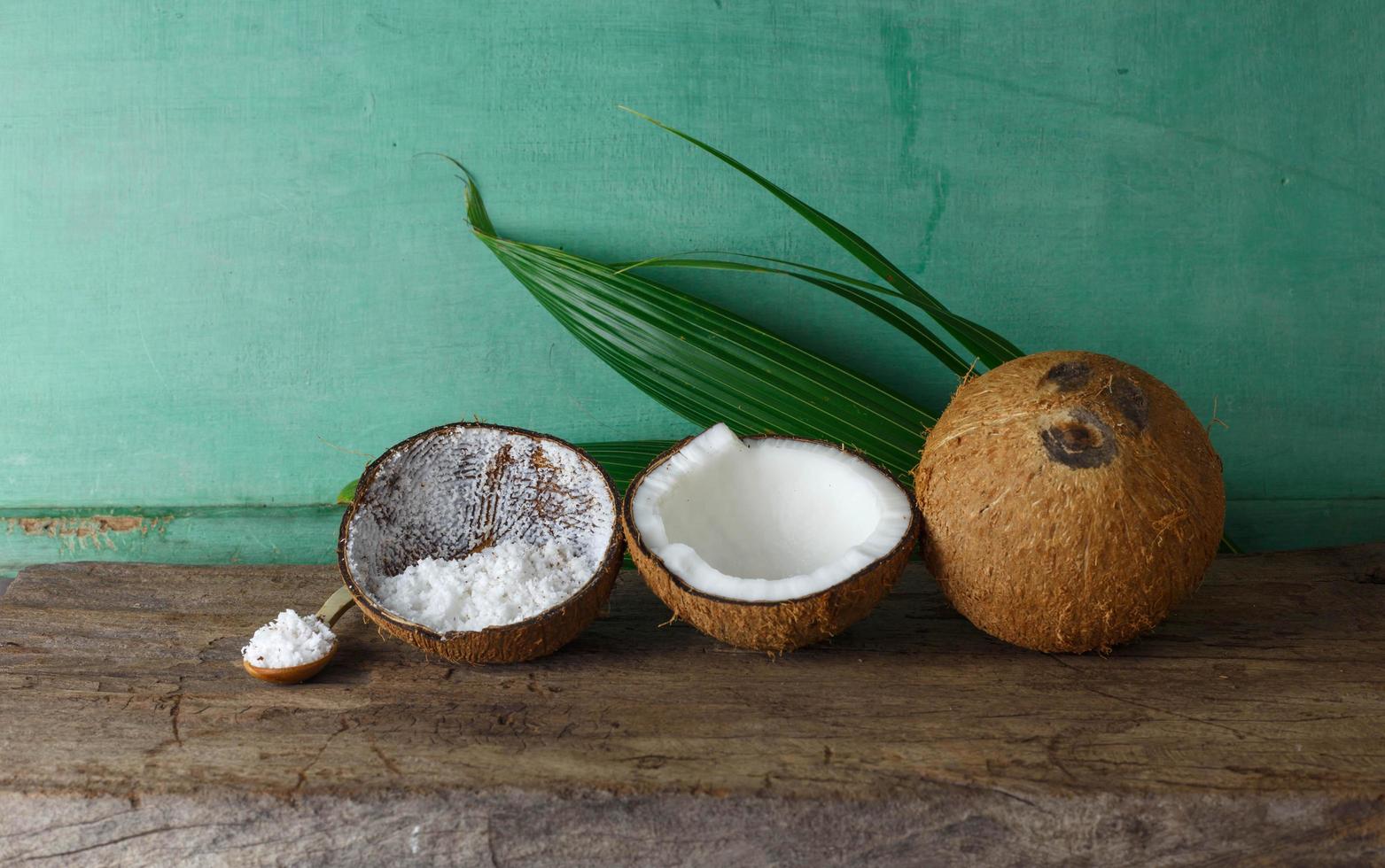 noix de coco fraîche et délicieuse photo