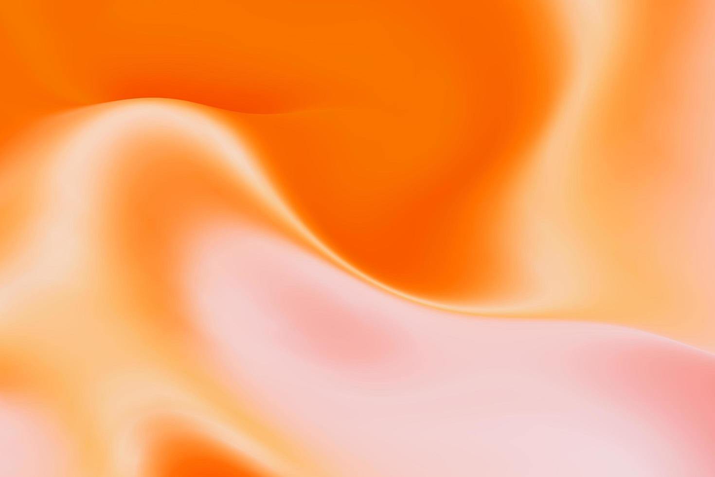 texture floue ondulée orange pastel. hologramme abstrait fond dégradé liquide rendu 3d photo