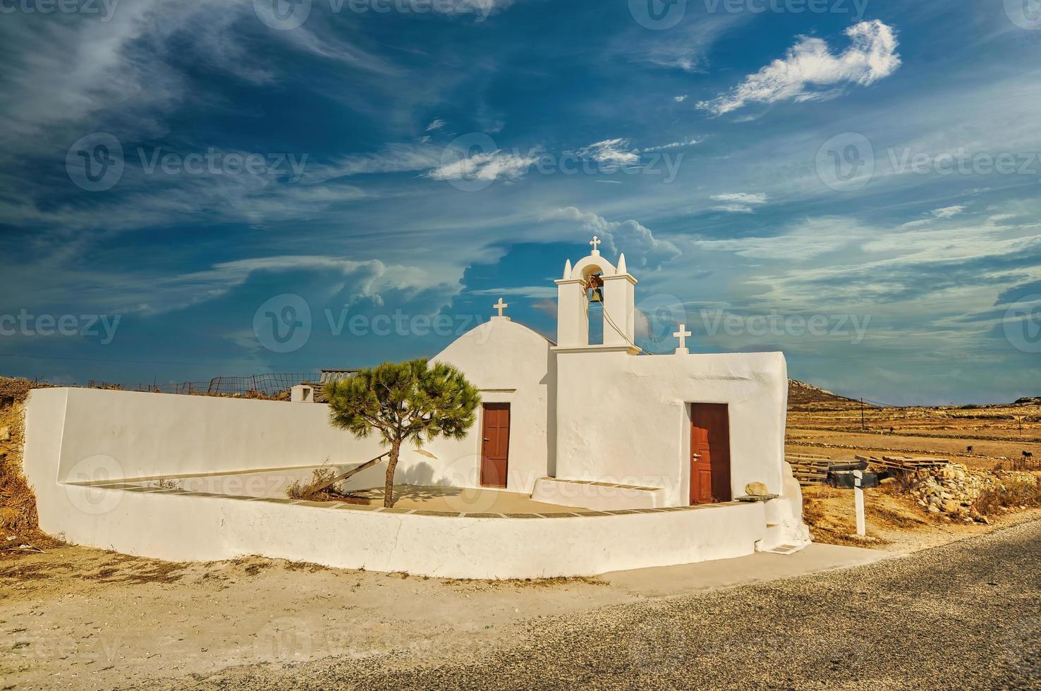 église du village d'ano meria de folegandros photo