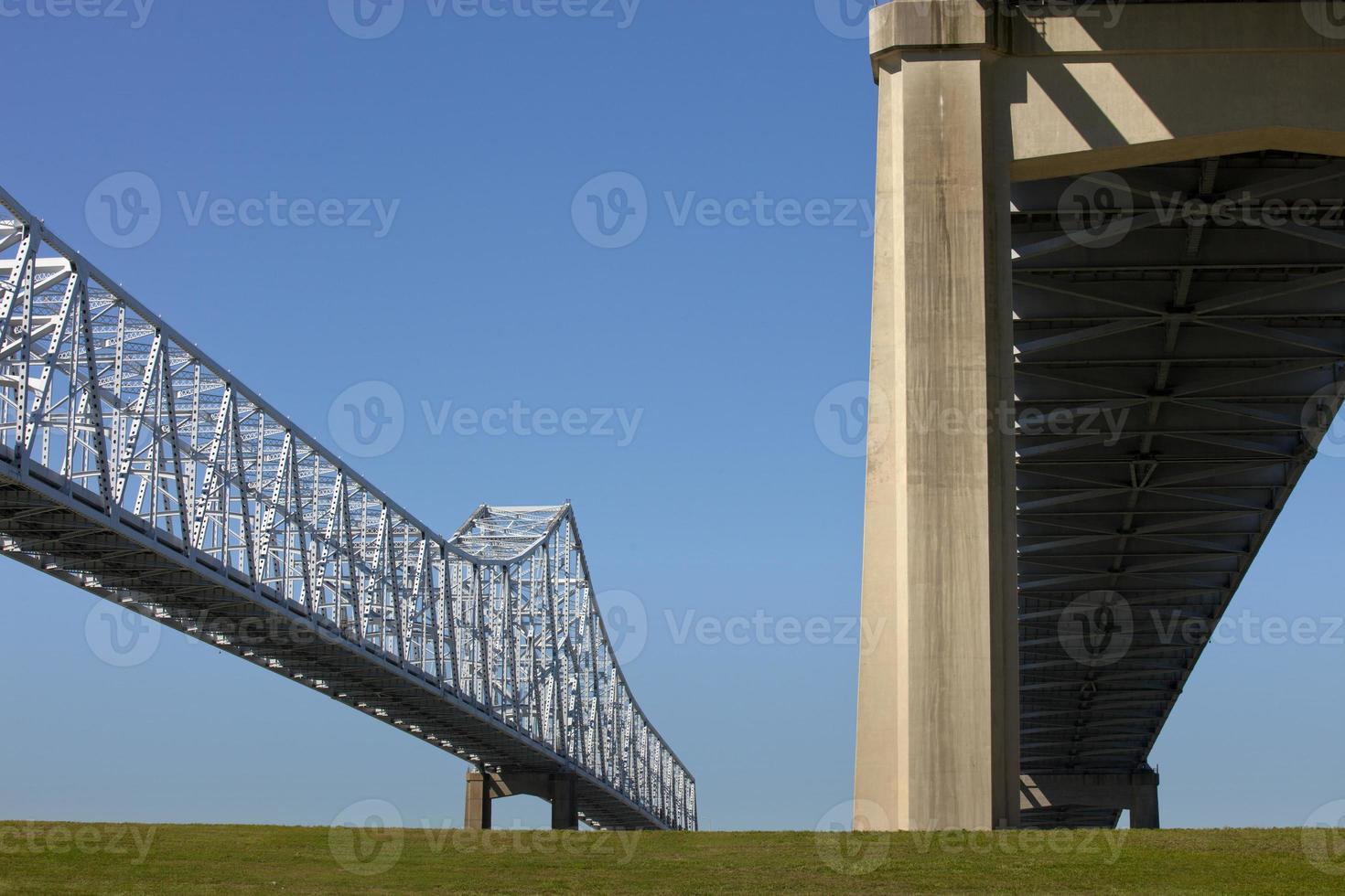 Pont de connexion de croissant de ville à la Nouvelle-Orléans, Louisiane photo