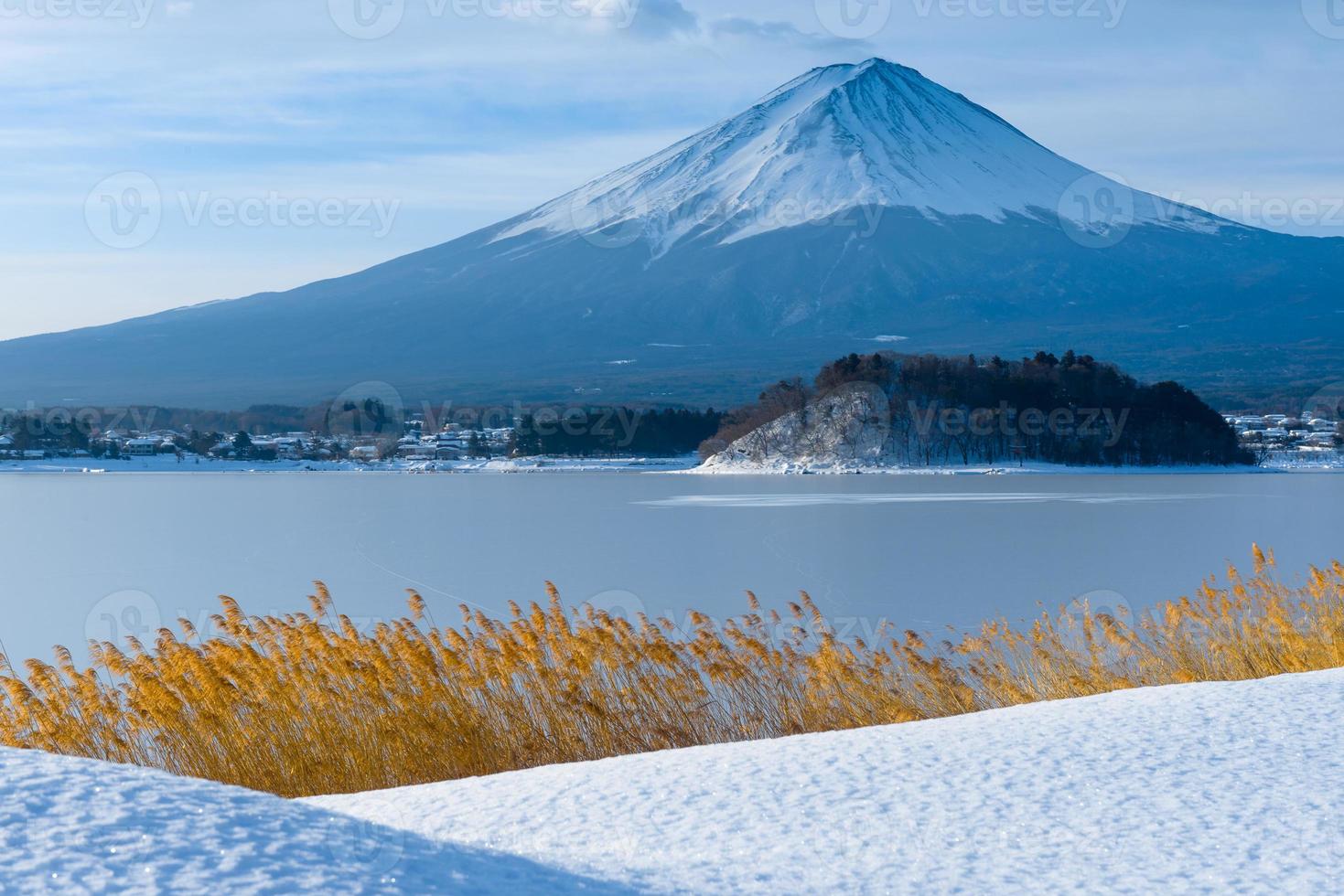 saison d'hiver du mont fuji photo