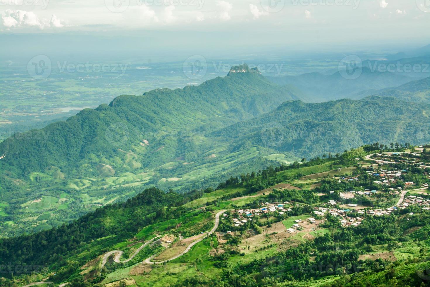 paysage de montagne, en thaïlande photo