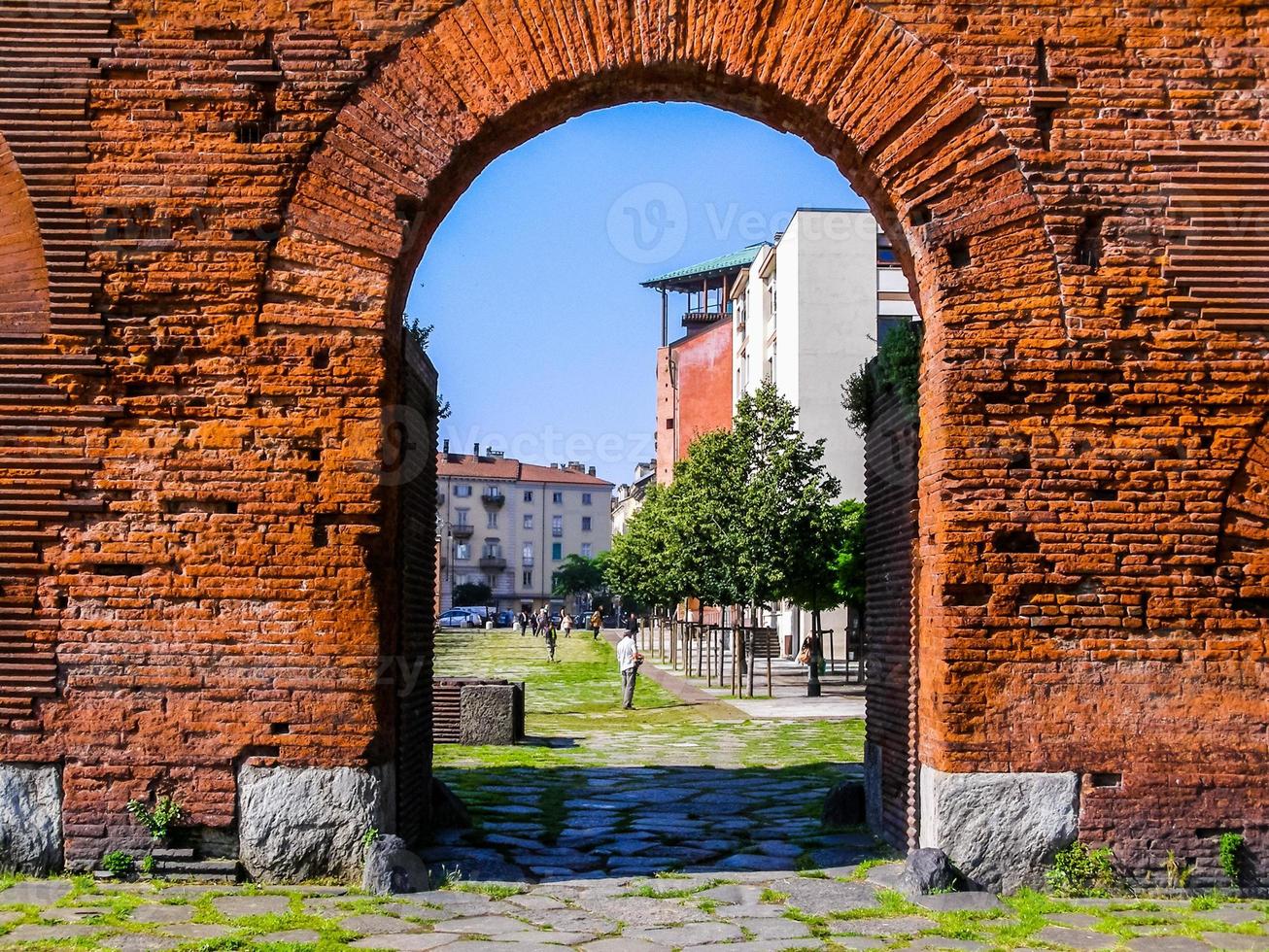 hdr porta palatina porte palatine à turin photo