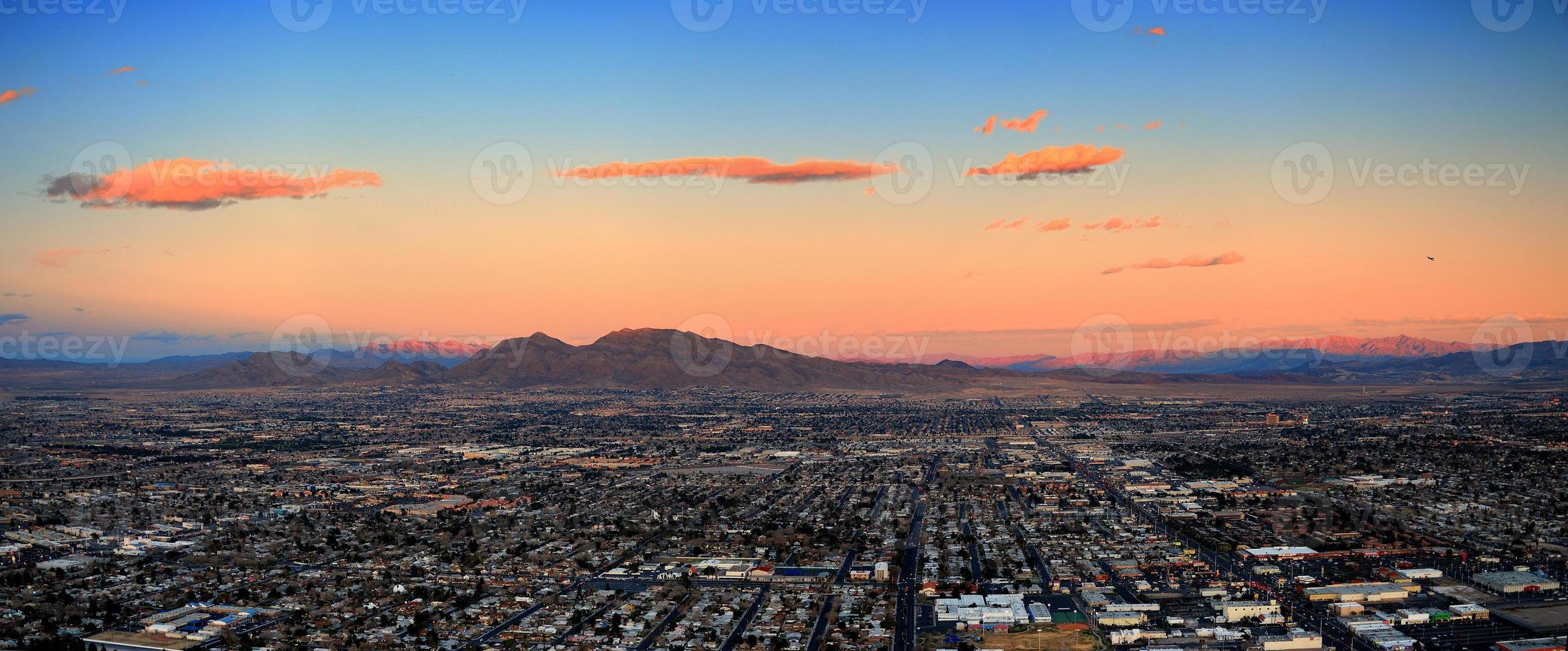 coucher de soleil à las vegas photo