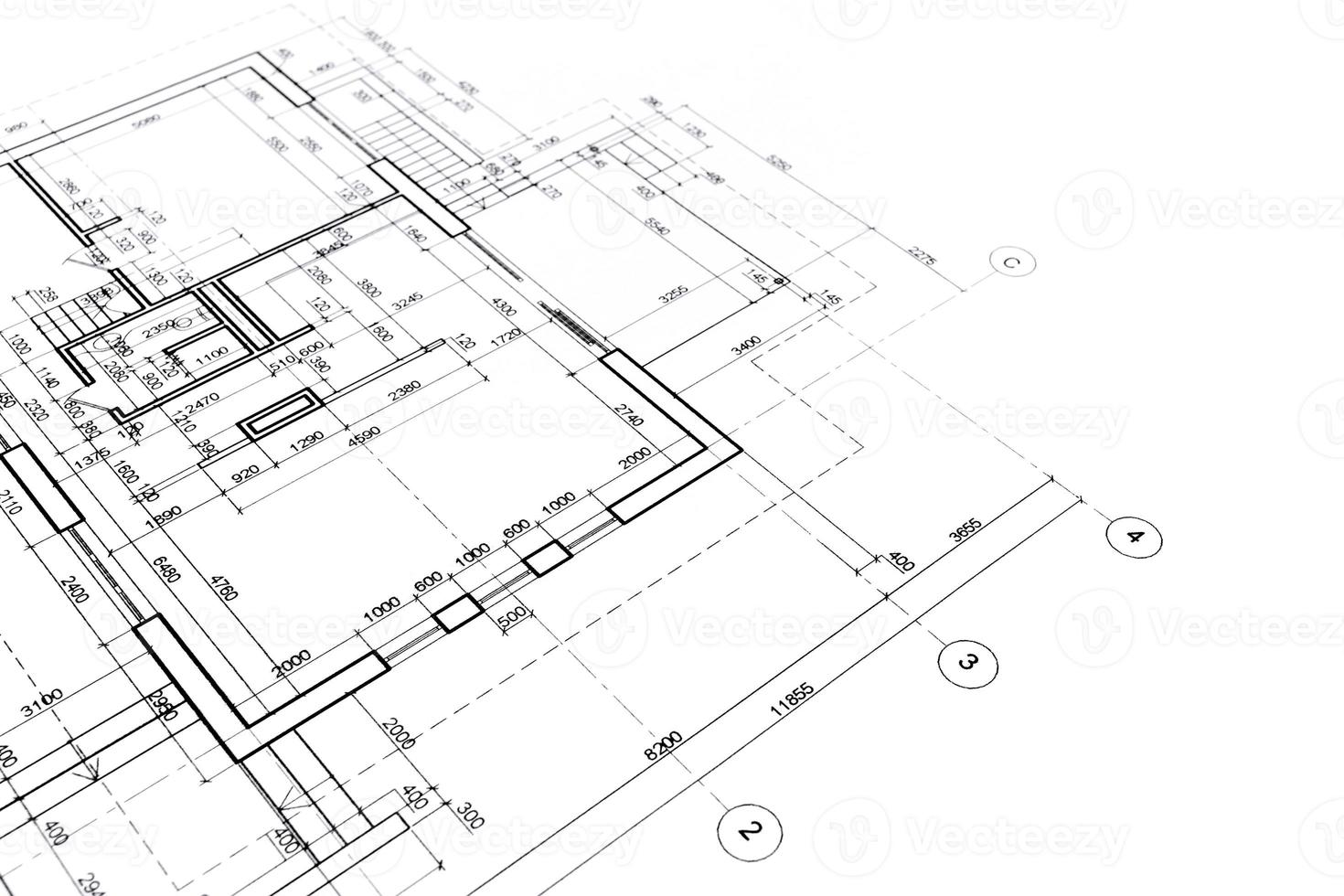 plans d'étage architecturaux photo