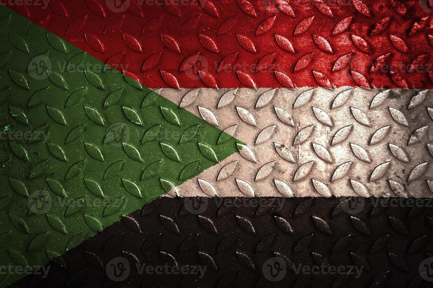 drapeau soudan métal texture statistique photo