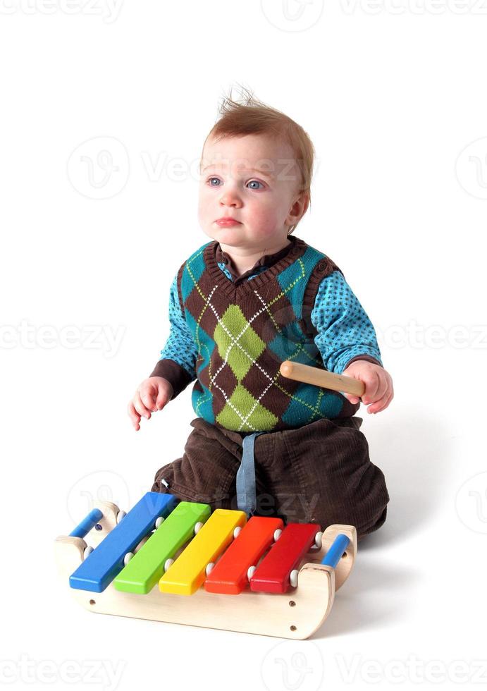 enfant musique xylophone photo