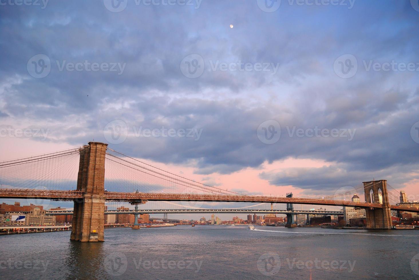 panorama du pont de brooklyn à new york photo