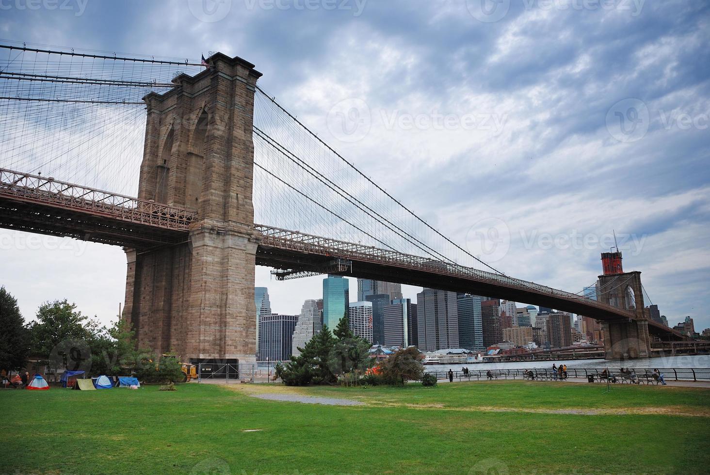 pont de brooklyn à new york city photo